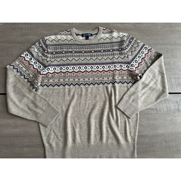 Daniel Cremieux Collection extra fine Wool Crewneck Sweater gray size large NWOT - Picture 3 of 11